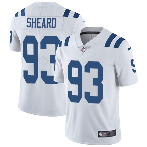 Indianapolis Colts #93 Limited Jabaal Sheard White Nike NFL Road Men Vapor Untouchable jerseys->youth nfl jersey->Youth Jersey